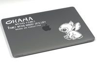 Stitch Ohana Family Experiment 626 Lilo & Stitch Die-Cut Decal Sticker Compatible with Apple MacBook Laptop Car Window Coffee Cup Mug (White)