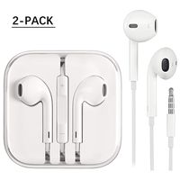 [2 Pack] Headphones/Earphones/Earbuds,VESETA-QILI 3.5mm Aux Wired Headphones Noise Isolating Earphones Built-in Microphone & Volume Control Compatible iPhone iPod iPad
