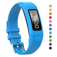 iBREK for Garmin Vivofit 1/2 Bands,Adjustable Watch Bands Replacement with Buckle for Women Men Small Large (No Tracker)-S/Blue