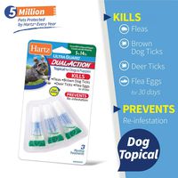Hartz UltraGuard Dual Action Topical Flea & Tick Prevention for Dogs and Puppies - 5-14 lbs, 3 Monthly Treatments