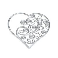 Iuhan Fashion Flower Heart Metal Cutting Dies Stencils DIY Scrapbooking Album Paper Card Craft (B)