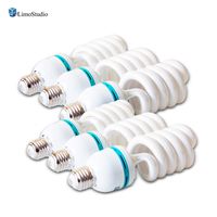 LimoStudio [6-Pack] 45W Full Spectrum Spiral Photo Light Bulb, Energy Saving 6500K Pure White Daylight Balanced CFL Light for Photography and Video, AGG2707