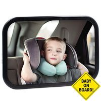 Baby Car Mirror for Car Seat Rear Facing Back Seat Mirror for Infant Child,Fully Assembled & Adjustable & Wide Crystal Clear View Shatterproof Mirror to Check On Your Baby While Driving