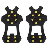 Tihebeyan Corrosion-Resistant TPE Snow Spikes Durable Ice Grip Snow Traction Cleats for Walking Or Hiking On The Ice Snow (S)