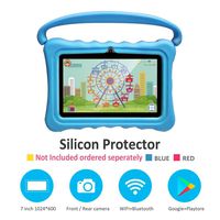 Kids Tablets pc 7 Android Kids Tablet for Kids Learning Tablet Quad Core with WiFi Dual Camera IPS Safety Eye Protection Screen 1GB 8GB Storage（Without case