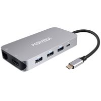 Posiveek USB C Hub, USB C Adapter, Posiveek 9 in 1 Multiport Hub Adapter Cable with Type C Charging Port, 4K HDMI, USB 3.0 Ports, SD/TF Card Reader, 1000M Ethernet Port for Macbook2016/2017