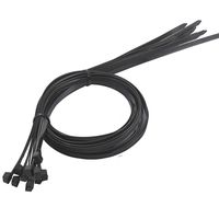 HISMPS Multi-Purpose Cable Zip Ties With Self-Locking in black,8Inch 100Pcs,Indoor and Outdoor UV Resistant