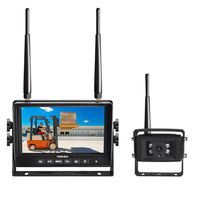 Haloview MC7101 Digital Wireless Backup Camera System Kit 7'' LCD Reversing Monitor and IP69K Waterproof Rear View Camera Built in DVR For Truck/Trailer/Bus/RV/Pickups/Camper/Van/Farm Machine Car