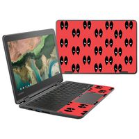 MightySkins Skin Compatible with Lenovo 300e Chromebook 11.6" (2018) - Dead Eyes Pool | Protective, Durable, and Unique Vinyl Decal wrap Cover | Easy to Apply, Remove | Made in The USA