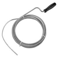 Katzco Professional Slow Drain Cleaner and Clog Remover - 1 Pack - 10 Foot - for Sink, Dredge, Pipeline, Bathroom, Tub, Toilet, Kitchen, Septic System, Plumbers, and More