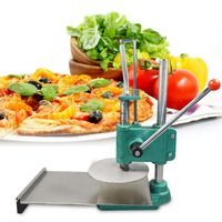 Pastry Manual Press Machine, 9.5" Manual Pastry Press Machine Pizza Dough Maker Stainless Steel for Home, Kitchen & Commercial Use US Warehouse