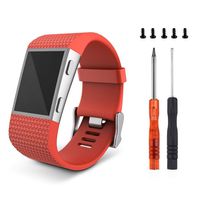 Newest Colorful Flower Surge Bands，Soft Silicone Band with Metal Buckle Bracelet Strap Replacement Band for Women Men Girls Replacement Accessories Fitness Wristband Sport (XL, Orange)