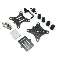 Gbell Shockproof Antivibration Camera Gimbal Mount Carbon for GoPro Hero for DJI Phantom RC Drone (Black)