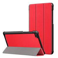 Ikevan For Lenovo Tab E7 TB-7104F Tri-Fold Standing Flip Protective Case Slim Cover (Red)