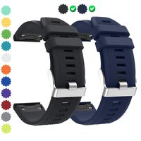 CharmingElf Compatible with Garmin Fenix 5 Band 22mm Width Wacth Straps for Fenix 5/Fenix 5 Plus/Fenix 6/Fenix 6 Pro/Forerunner 935/Forerunner 945/Quatix 5/Approach S60 (P05 Black&Midnight Blue)