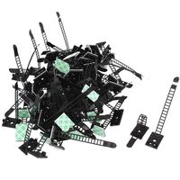 Cable Clips (20 Pack) Wire Clips Multipurpose Cord Organizer Cable Management Adjustable Self-Adhesive Cable