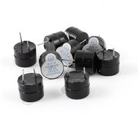10 Pcs 12x9mm DC 5V 2 Terminals Industrial Electromagnetic Buzzer