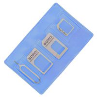 Samdi Sim Card Adapter Kit Includs Nano Sim Adapter/Micro Sim Adapter/Needle/Storage Sheet(Sim Card Holder),Easy to Use Storage Without Losing Them