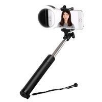 Neewer Mini LED Ring Light Selfie Kit:(1) 36 LED Clip-on Selfie Cellphone Ring Light+(1) 7"-31"/18-80cm U-Shape Self-Portrait Monopod Extendable Selfie Stick with Built-in Remote Shutter