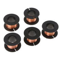 Almencla 5PCS Magnet Soldering Enamelled Copper Wire Reel Set 0.1mm X 15m