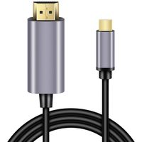 USB C to HDMI Cable, Ansteker 6ft Type C to HDMI Cable (Thunderbolt 3 Compatible) for MacBook Pro, MacBook Air, iMac, MacBook, iPad Pro, Surface Book 2, Galaxy S10/S9, Dell XPS 13/15, TV, Projector