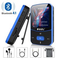 Clip Mp3 Player with Bluetooth 4.1 8GB Lossless Sound Music Player with FM Radio Voice Recorder Video Earphones for Running, Support up to 128GB