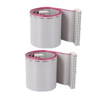 uxcell 2pcs 2.54mm 40-Pin Female to Female IDE PATA Flat Ribbon Cable 50cm