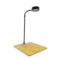 Full Spectrum LED Light with Bamboo Board, fits Aquarium Nano Tank, Betta Fish Tank, Potted Plants, Succulent, Wabi Kusa (9W)