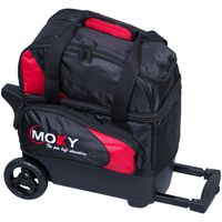 Moxy Bowling Products Single Deluxe Roller Bowling Bag- Red/Black