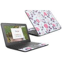 MightySkins Skin Compatible With HP Chromebook 11 G6 11.6" (2018) - Vintage Floral | Protective, Durable, and Unique Vinyl Decal wrap cover | Easy To Apply, Remove, and Change Styles | Made in the USA