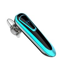 XJW 24 Hour Talk time Bluetooth Headphones Car Speaker Phones Earbuds Best Wireless HD Stereo Earphones ，Mute Switch,Hands Free with Mic for Office/Workout/Driver/Trucker (Blue)