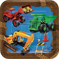 Under Construction Paper Plates, 24 ct