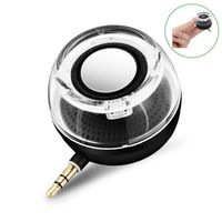 CestMall F10 Portable Compact Mini Speaker, Four Times of the Normal Volume, 3.5MM Audio Input, for iPhone Android Tablet Nevigation PSP MP3 MP4 Black