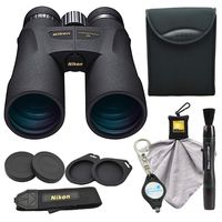 Nikon PROSTAFF 5 12X50 Binoculars (7573), Black Bundle with a Nikon Lens Pen, Micro Fiber Cleaning Cloth and Lumintrail Keychain Light