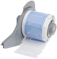Brady M71-375-175-342 BMP71 PermaSleeve Wire Marker Sleeves, 0.645" Height, 1.765" Width, Polyolefin (B-342) White (Roll of 100)