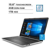 HP 2020 Pavilion Newest 15.6-Inch Touchscreen Laptop, Intel Dual Core i3-8130U up to 3.4 GHz, Intel UHD 620, 4GB DDR4 RAM, 1TB HDD, DVD, HDMI, WiFi, Bluetooth, Windows 10 Home, Silver
