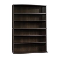 Sauder Beginnings Multimedia Storage Tower, L: 29.53" x W: 9.49" x H: 41.42", Cinnamon Cherry finish