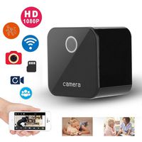 1080P HD WiFi USB Camera Wireless Home IP Security Camera with Night Vision, Motion Detection, Remote Monitoring and Intercom for Indoor Security, Nursery, Pet Monitor(Black)