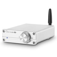 Douk Audio G5 100W Bluetooth 5.0 2 Channel Amplifier Mini Digital Class D Stereo Audio Power Amp Wireless Receiver (Silver)