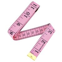 eBoot 60 Inch 150 cm Soft Tailor Tape Measure for Cloth Sewing Waist Bra Head Circumference Tailor Double Sided Cloth Ruler (Pink)