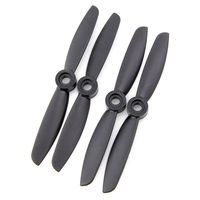 Gemfan 4x4.5 Nylon Glass Fiber Propeller (Set of 4 - Black) FPV Drone Racing