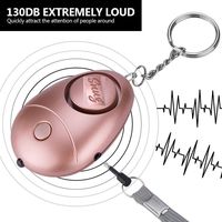 Snug Personal Safety Alarm Keychain with LED Lights, 130db Emergency Self Defense Device for Women, Girls, Kids, Elderly, as Bag Decoration, 5-Color in a Pack
