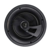 Aperion Audio 8 Inch 2-Way Long-Throw Angled in-Ceiling Speaker with Pivoting 1" Titanium Dome Tweeter (Each, Black) (8" in-Ceiling)