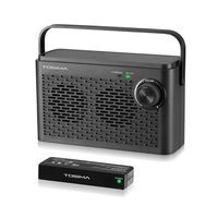 Wireless TV Speakers for Hard of Hearing, Portable TV Soundbox, Seniors Hearing Assistance Speaker for TV with Headphone Jack (TV Need Audio Output or 3.5mm Jack)