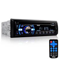 Pyle Bluetooth Stereo Receiver [Digital AM/FM Radio System] Wireless Music Streaming | Hands-Free Call Answering | CD Player | MP3/USB/AUX | Single DIN (PLCD43BTM)