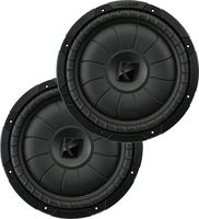 (2) Kicker 43CVT124 12" Single Voice Coil 4-Ohm Car Stereo Subwoofers totaling 800 Watt
