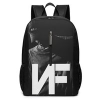 Travel Bckpack NF Rapper Print Custom Business Bckpack for College School Computer Bag for Women Men for 17 Inch Laptop (2, one Size)