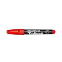 TICONDEROGA RediMark Plus Low Odor Permanent Markers, Chisel Tip, Red, 12-Pack (95001)