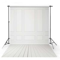 VV Seamless Potography Background Paper 5x7 Photography Backdrop White Wall Wood Floor Indoor Wedding Backdrops for Photos Customized...