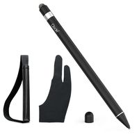 CISCLE Stylus Pens for Touch Screens, 2 in 1 High Sensitive Rechargeable Active Stylus Tip, 5 Mins Auto-Off Smart Digital Pencil Compatible for Apple iPad, iPhone, Android Tablets-Black